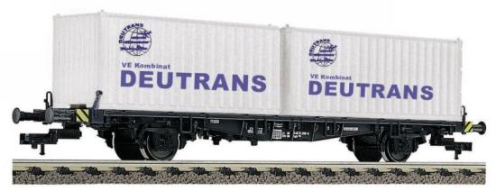 Container transport car type Lgjs 598 with 2 20 containers &quot;DEUTRANS&quot;<br /><a href='images/pictures/Fleischmann/523901.jpg' target='_blank'>Full size image</a>